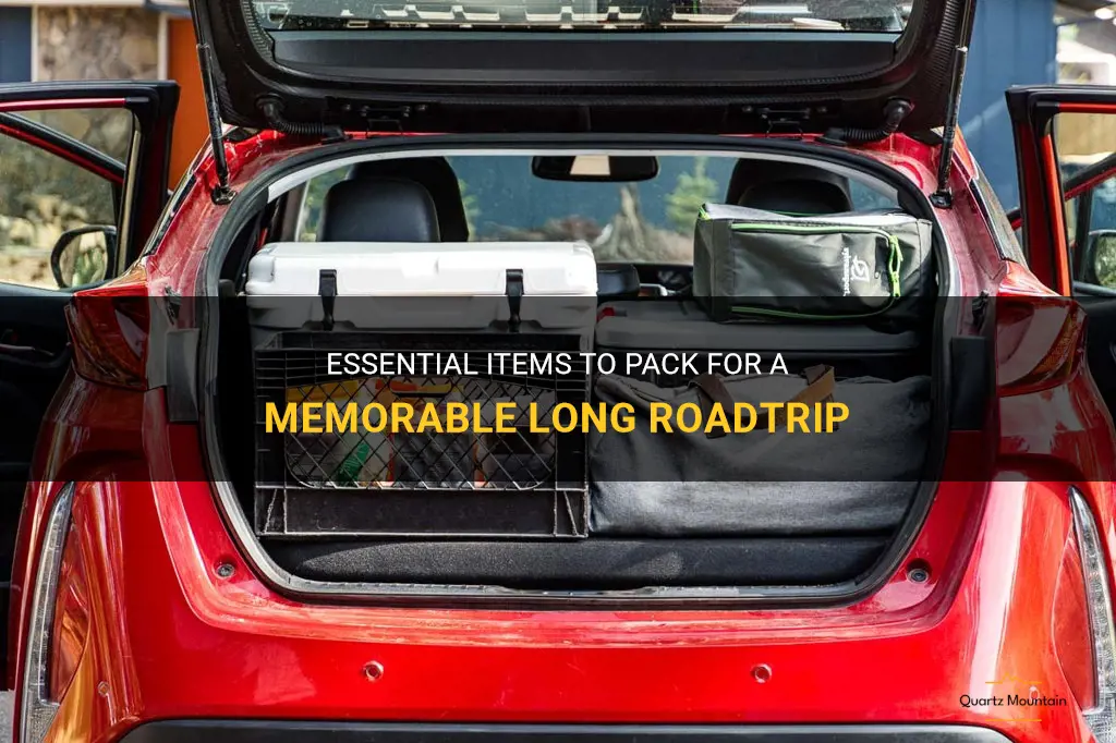 what to remember to pack on a long roadtrip