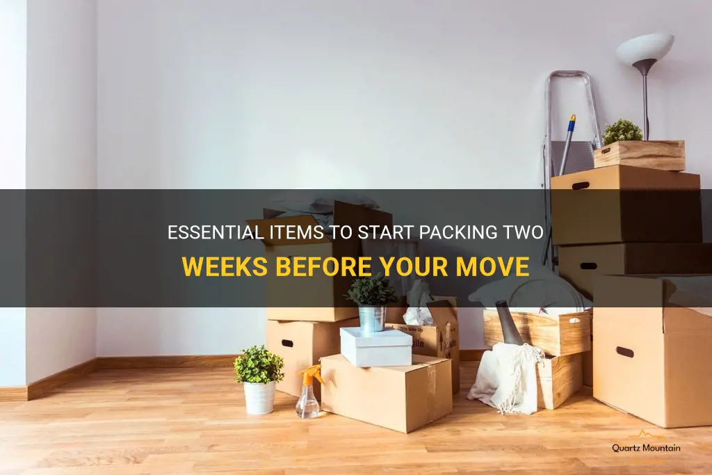 what to start packing 2 weeks from a move