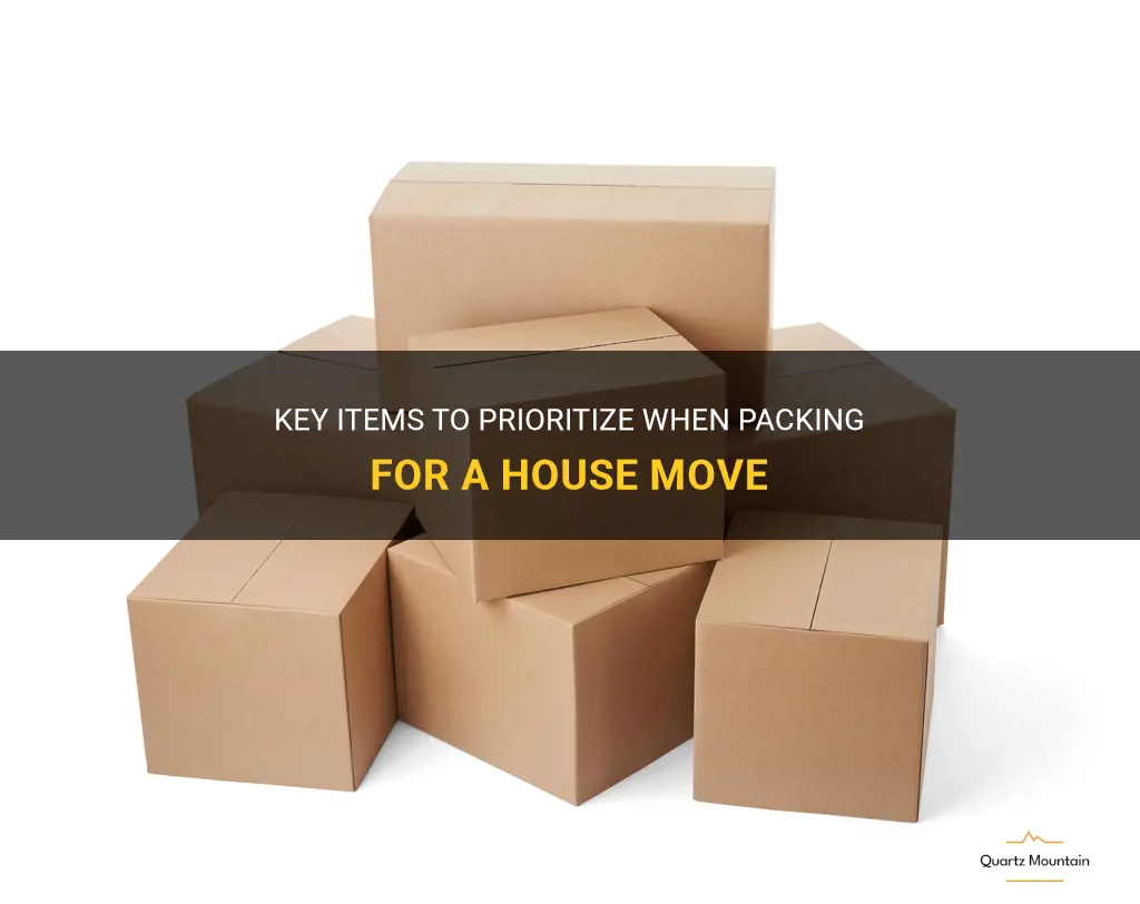 what to start packing first when moving house