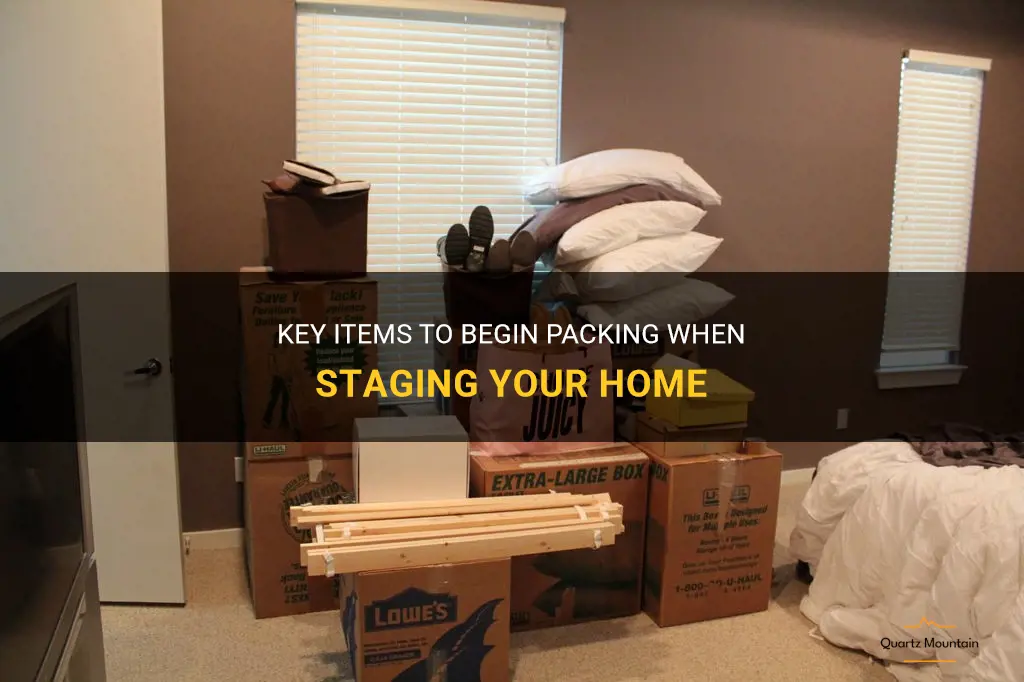 what to start packing first when staging your home