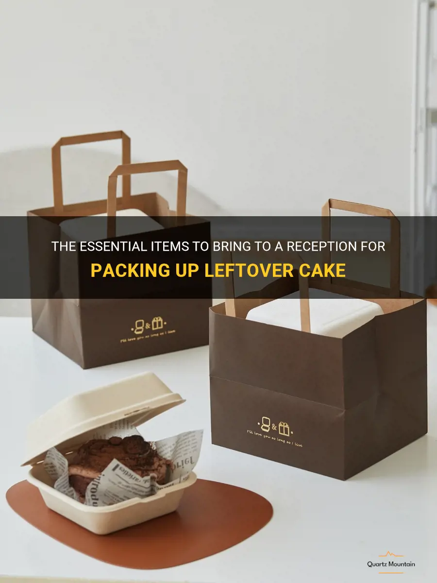 what to take to reception to pack leftover cake