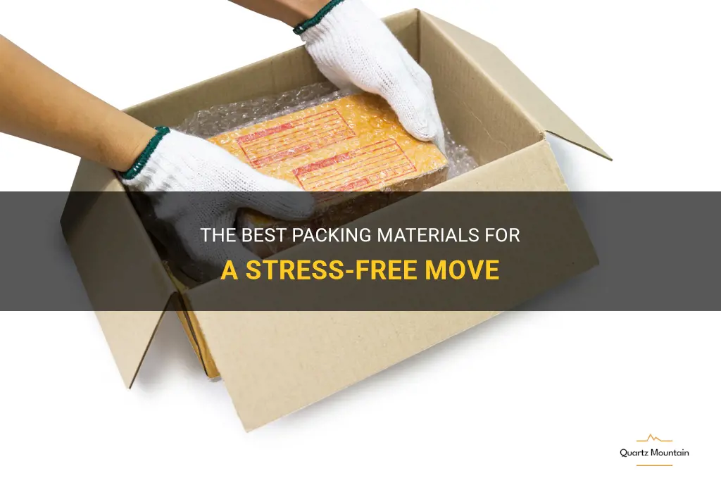 what to use as packing material