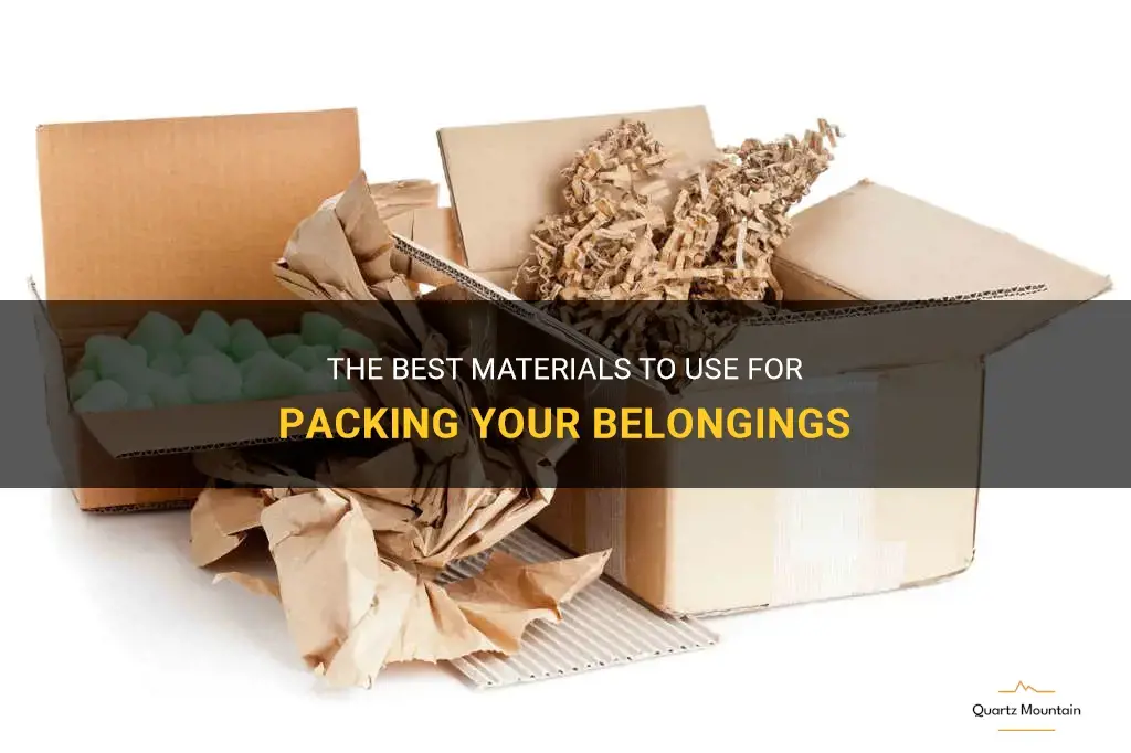 what to use for packing material