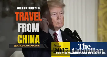 When Did Trump Stop Travel from China: A Look at the Decision and its Impact