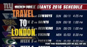 The Giants' Next Trip to London: When Will It Happen?