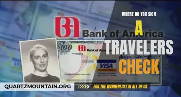 Signing Travelers Checks: Where and How
